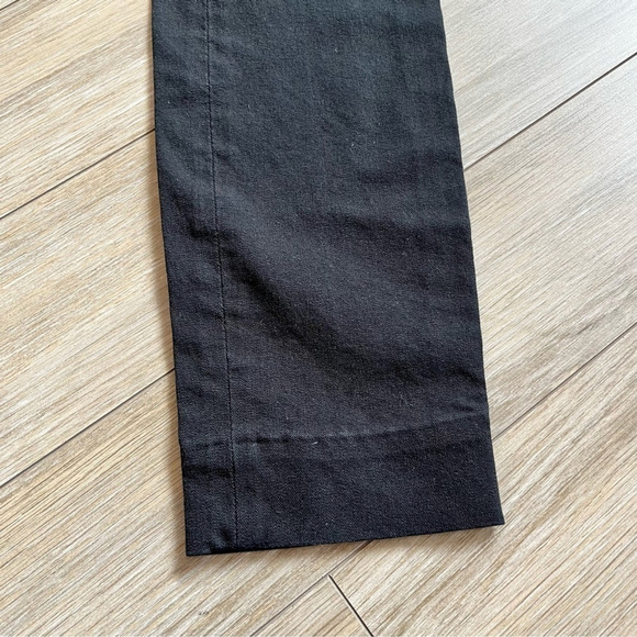 COS Black Pull On Trousers, Slim Fit Straight Leg Elasticized Waist, Size 6 - Picture 3 of 10